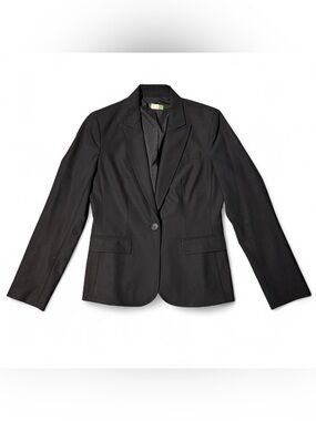 J.Crew BLACK STRECH BLAZER SUIT JACKET WITH TAPERED WAIST SMALL